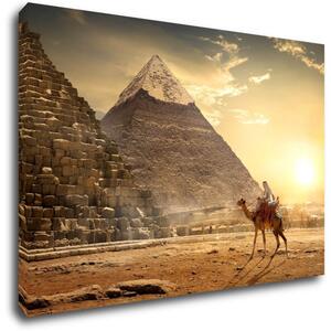 Impresi Tablou Pyramids and sunrise - 60 x 40 cm