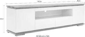 MCA furniture Comoda TV Chiaro alba 202/40/54 cm