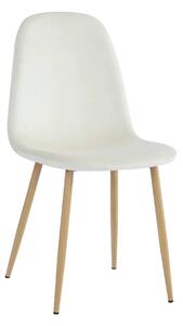 Scaun LEGA NEW, bej/fag, stofa/metal, 45x56x85 cm