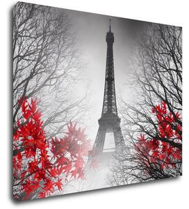 Impresi Tablou Eiffel tower red details - 90 x 70 cm