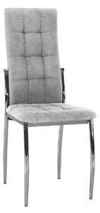 Scaun ADORA 2 NEW, gri/crom, stofa clasica/metal, 46x57x99 cm