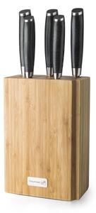 Suport cuțite G21 - bambus, pentru 5 cuțite