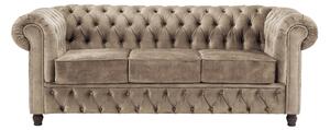 Canapea Chesterfield Fleming 205 cm din catifea