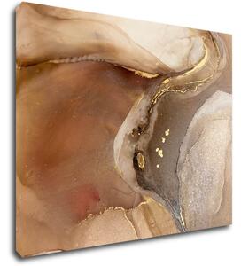 Impresi Tablou Golden Beige Fluid - 90 x 70 cm