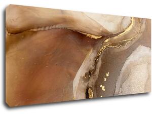 Impresi Tablou Golden Beige Fluid - 90 x 40 cm