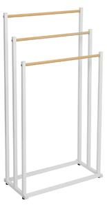 Stander prosoape POLDO, alb, metal, 44x22x86 cm