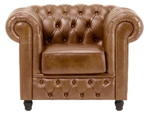 Fotoliu din piele Chesterfield Fleming