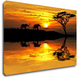 Impresi Tablou Safari sunset - 60 x 40 cm