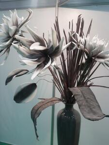 Floare decorativa ,floare artificiala foam Dahlia, maron-taupe ,L90cm