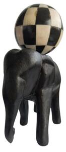 Statueta elefant cu bila H 20cm