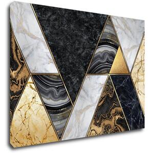 Impresi Tablou Gold black abstract - 70 x 50 cm