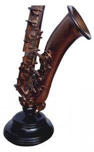 Decoratiune saxofon ,auriu antichizat,H37cm