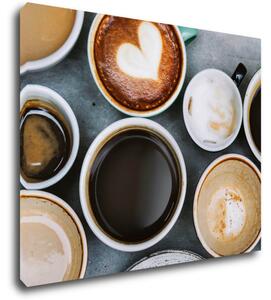 Impresi Tablou Coffee types - 90 x 70 cm