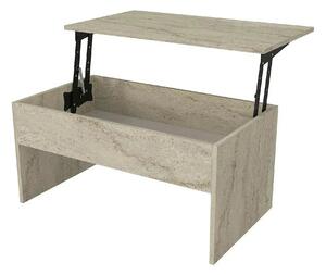Masuta cafea AKILLI, crem, PAL melaminat, 90x45x52 cm