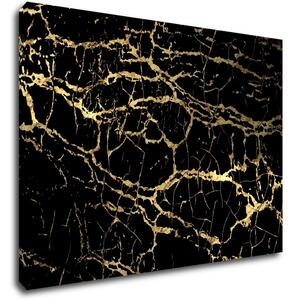 Impresi Tablou Marble black and gold - 70 x 50 cm
