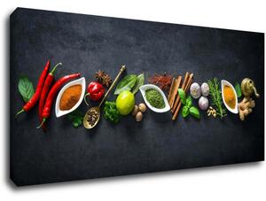 Impresi Tablou Flavorings and spice - 90 x 40 cm