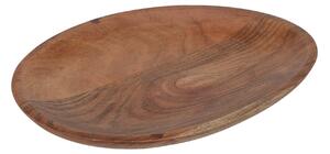 Platou oval Fine din lemn acacia 25x20 cm