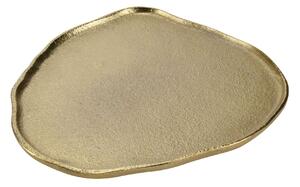 Platou Soft Gold din metal 22x20 cm