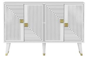 Comoda AHART, alb, PAL melaminat, 120x30x80 cm