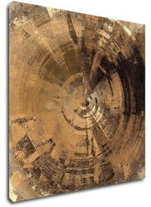 Impresi Tablou Golden Beige Abstract - 40 x 40 cm