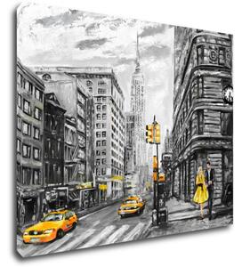 Impresi Tablou New York Yellow Details - 90 x 70 cm
