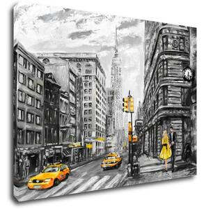 Impresi Tablou New York Yellow Details - 70 x 50 cm