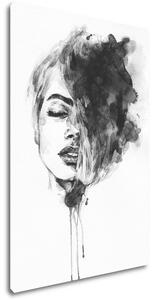 Impresi Tablou Woman black and white ilustration - 60 x 40 cm