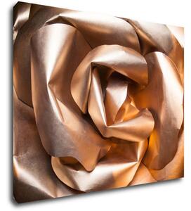 Impresi Tablou Golden paper rose abstract - 90 x 70 cm
