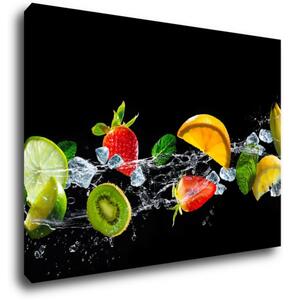 Impresi Tablou Fruit black background - 70 x 50 cm