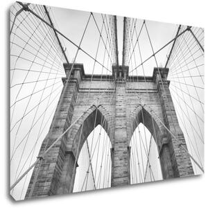 Impresi Tablou Brooklyn bridge black and white - 60 x 40 cm