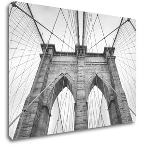 Impresi Tablou Brooklyn bridge black and white - 70 x 50 cm