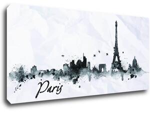 Impresi Tablou Paris panorama - 90 x 40 cm