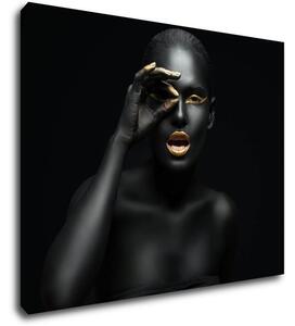 Impresi Tablou Gold woman - 90 x 70 cm