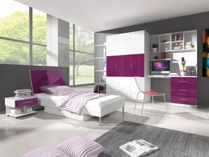 Set camera de copii DARCY III, alb/violet luciu