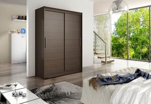 Dulap dormitor cu uşi glisante STAWEN I, 150x200x58, Sonoma