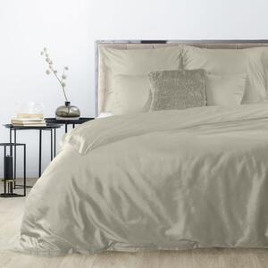 Lenjerie de pat de calitate fata-verso de culoare bej Lăţime: 140 cm | Lungime: 200 cm