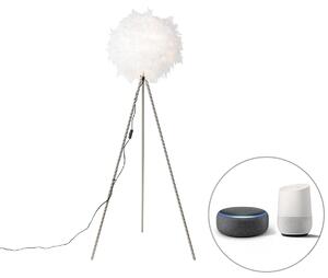 Lampă de podea romantică inteligentă albă cu Wifi A60 - Feather