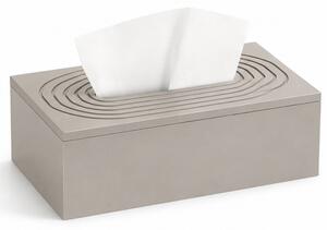 Cutie decorativa Pufo Cream din lemn pentru servetele, 25 x 14 cm, crem