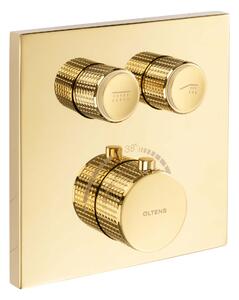 Oltens Onega baterie cadă-duș ascuns cu termostat auriu strălucitor 34602800