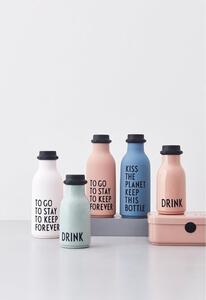 Sticlă pentru apă Design Letters Forever, 500 ml, roz