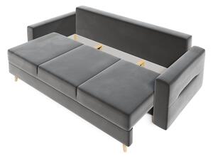 Canapea extensibilă tapițată GISELA, 230x87x90, itaka 10