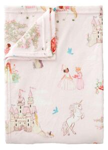 Pătură pentru copii roz din micropluș/cocolino 150x200 cm Fairytale – Belle & Boo