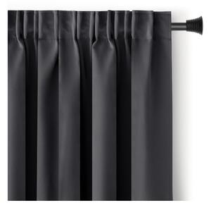 Draperie gri închis dimout (semi-opacă) 140x245 cm Kierra – Restilo