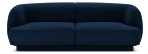 Canapea albastră cu tapițerie din catifea 184 cm Miley - Micadoni Home