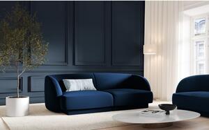 Canapea albastră cu tapițerie din catifea 184 cm Miley - Micadoni Home