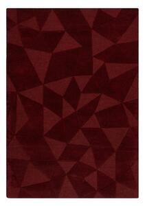 Covor burgundy țesut manual din lână 160x230 cm Shard Red – Flair Rugs