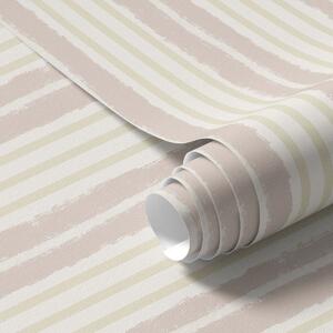 Tapet Dungi verticale texturate, de culoare roz pal și crem, Tapet geometrie, Tapet dungi, a01268v7 : Uwalls.ro
