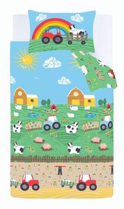 Lenjerie de pat pentru copii pentru pat de o persoană 135x200 cm Farmyard Animals – Catherine Lansfield