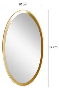 Oglinda Decorativa de Perete, Naimeed D4615G, Auriu, 37x3x20 cm