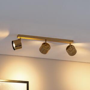 Argon Spot de tavan Chloe reglabil, 3 becuri, oțel culoare alamă, reglabil, Auriu / Alamă, Camera de zi / sufragerie, Metal, Modern